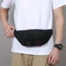 custom mens minimalist canvas waist bag 2