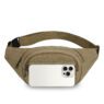 custom mens minimalist canvas waist bag 3