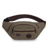 custom mens minimalist canvas waist bag 4