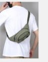 custom mens minimalist canvas waist bag 5