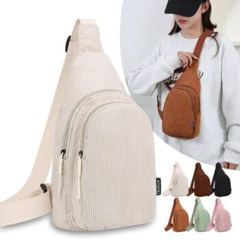 custom mens retro pu leather chest sling bag 1