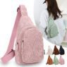 custom mens retro pu leather chest sling bag 2