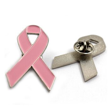 custom metal enamel awareness ribbon lapel pin 1