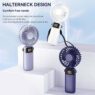 custom mini rechargeable handheld usb fan for women 5