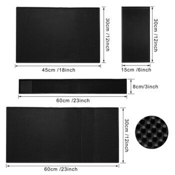 custom non slip soft pvc bar runner mat 1