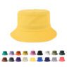 custom packable poly cotton bucket hat for corporate swag 13
