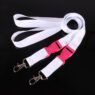 custom polyester lanyard with detachable phone key strap 3