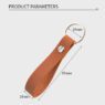 custom portable pu leather keychains 1