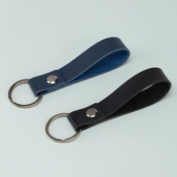 custom portable pu leather keychains 2