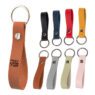 custom portable pu leather keychains