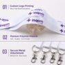 custom printed corporate event lanyard with metal hook 2