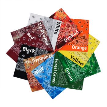 custom printed cotton polyester bandana for corporate events