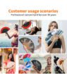 custom printed fabric bamboo folding fan 5