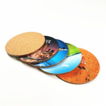 custom printed mdf cork drink coasters 1