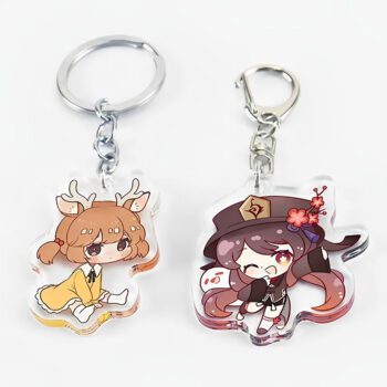 custom printed mini clear acrylic keychain 1