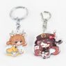 custom printed mini clear acrylic keychain 1