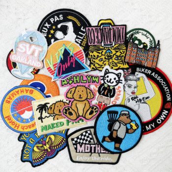 custom private brand leather patches