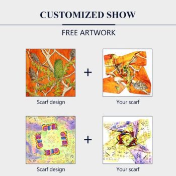 custom real silk square bandana scarf for executive swag 1