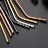 custom reusable metal drinking straw set 1