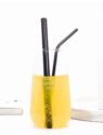 custom reusable metal drinking straw set 4
