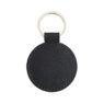 custom round pu leather bag charm keychain 1