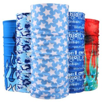 custom seamless printed logo neck gaiter