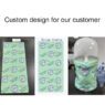custom seamless tube neck gaiter for outdoor sports events
