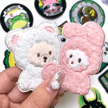 custom soft chenille embroidered patch