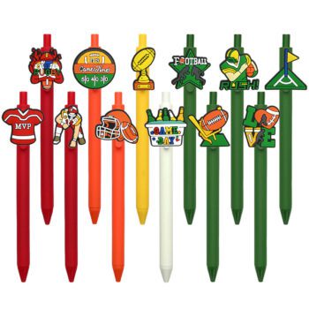 custom soft pvc ruber plastic ballpoint pen 5
