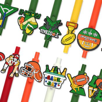 custom soft pvc ruber plastic ballpoint pen 6
