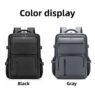 custom solid color large capacity business travel laptop backpack 4