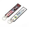 custom sublimation fabric tag keychain 3