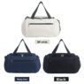 custom unisex lightweight denim sports duffle bag 3