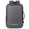 custom waterproof faux leather expandable laptop backpack 5