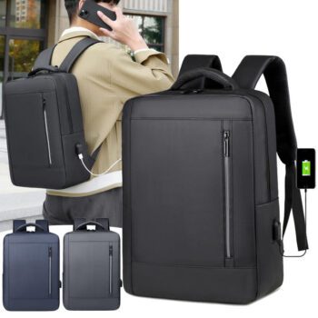 custom waterproof oxford laptop backpack with usb charging port