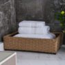 custom white luxury hotel cotton bath towel set 1
