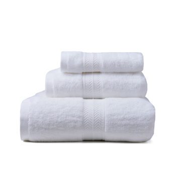 custom white luxury hotel cotton bath towel set