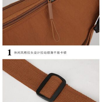 custom womens lightweight nylon chest sling bag 5