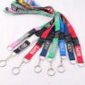 custom woven eco friendly lanyard with breakaway key ring