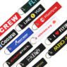 custom woven fabric flight key tag keychain 5