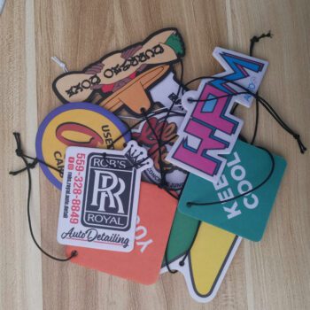 customized car shaped paper air freshener