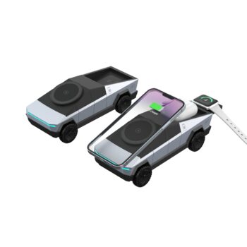 cyberpunk 3 in 1 rotating magnetic wireless charging station