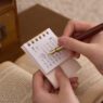 desktop flip pocket small mini calendar