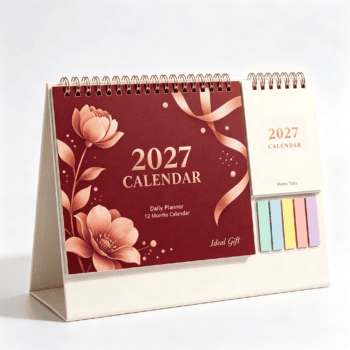 digital printing table calendar with memo notes
