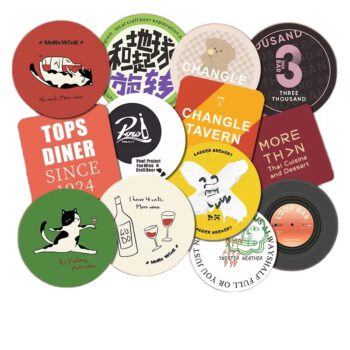 disposable absorbent paper coaster for hotels bars