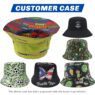 double side reversible sublimation polyester bucket hat 1