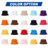 double side reversible sublimation polyester bucket hat 2