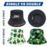 double side reversible sublimation polyester bucket hat 3