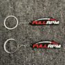 double sided soft pvc rubber keychain pendant 2