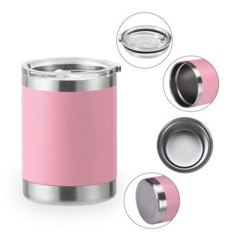 double wall stainless steel lowball tumbler 1